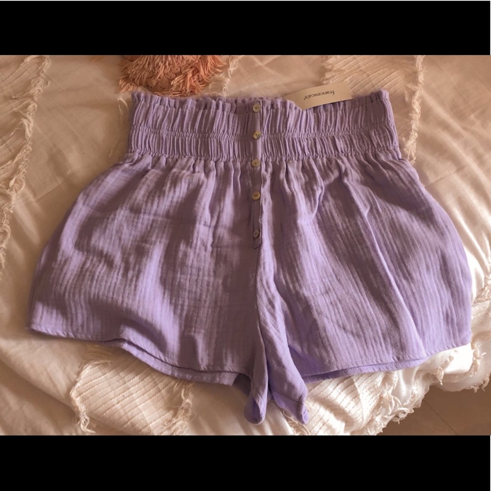 cute purple shorts from Francesca‘s!!💜